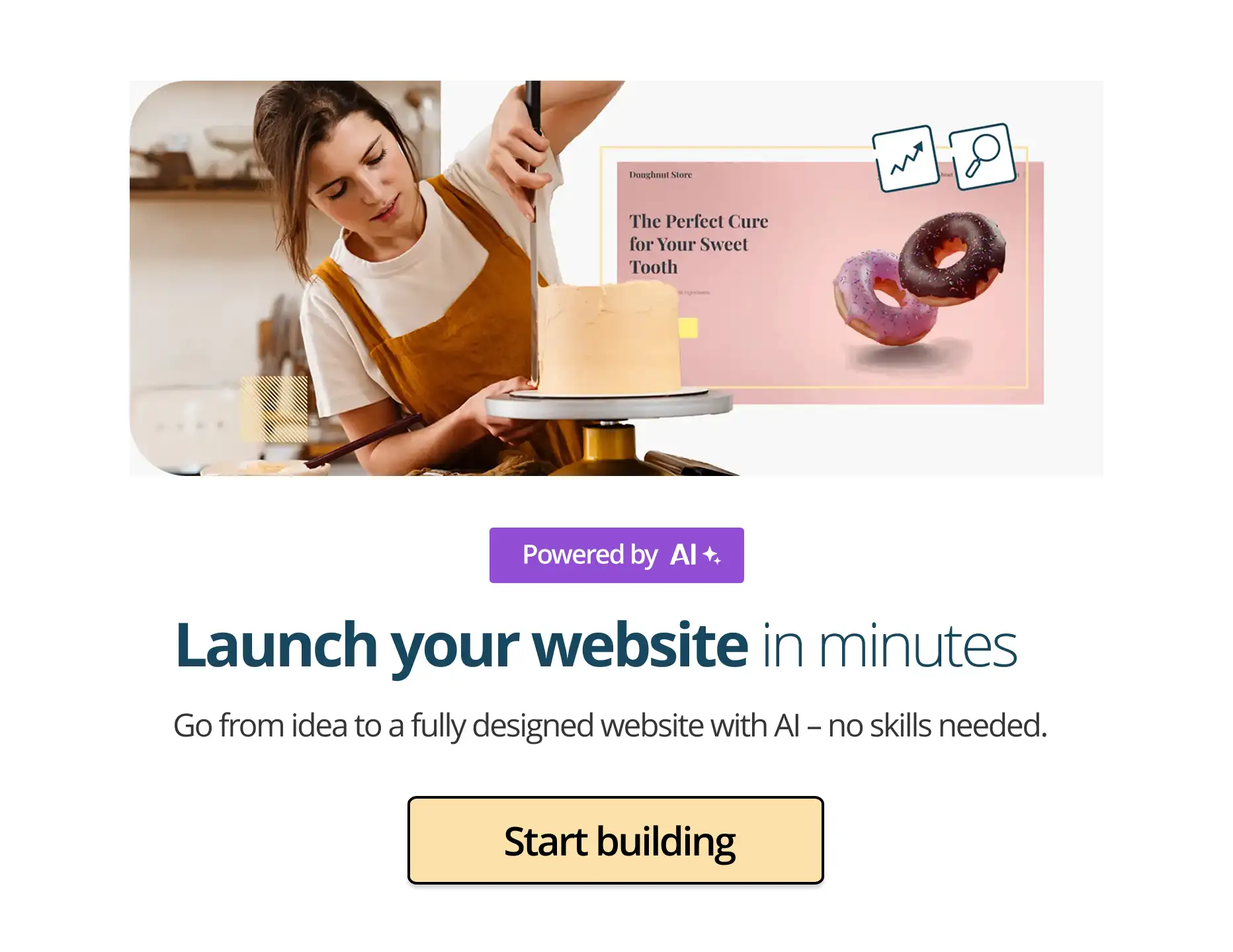 Launch your wesite in minutes